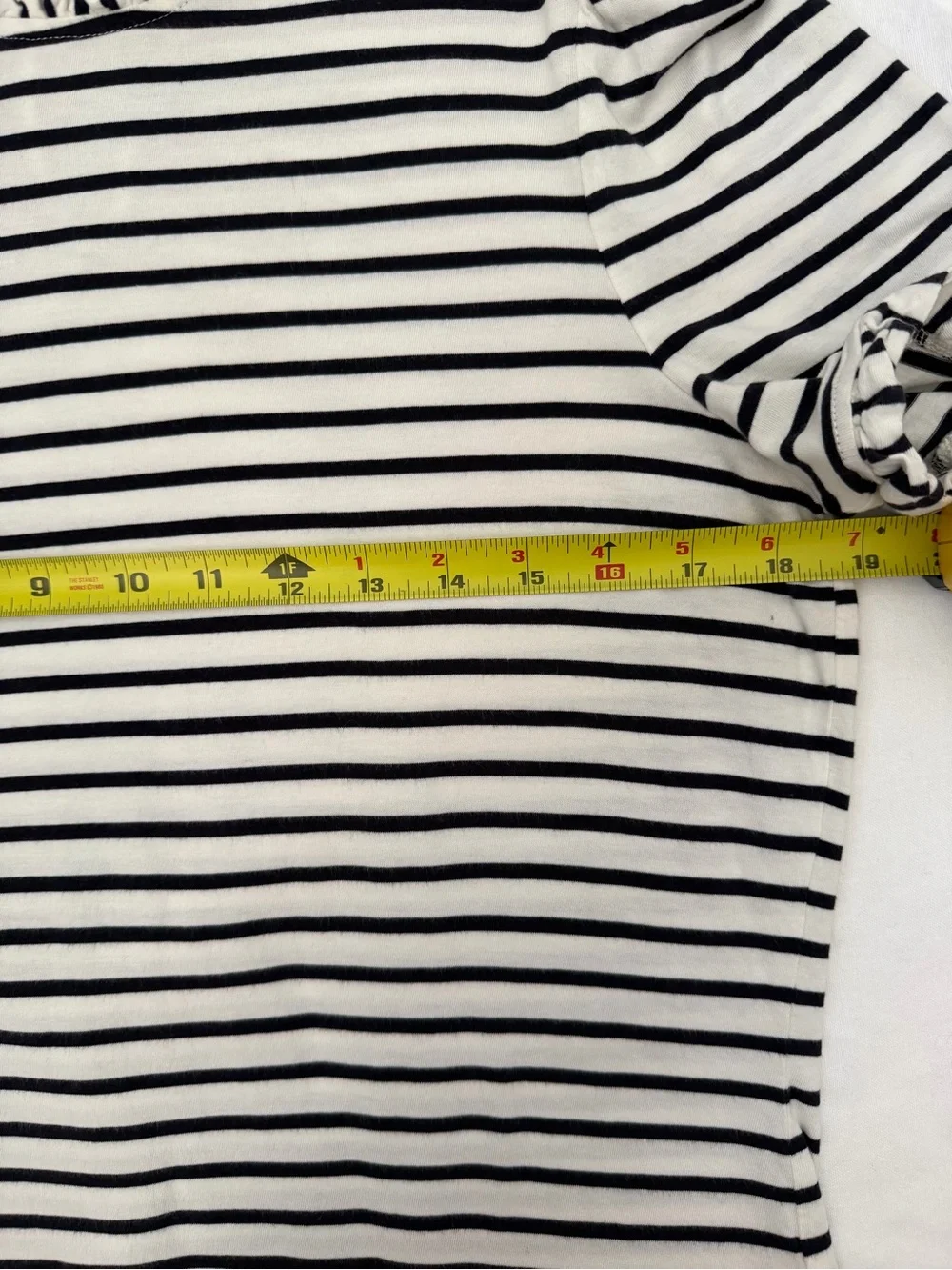 Boden Cream Supersoft Frill Detail T-Shirt (US 12)